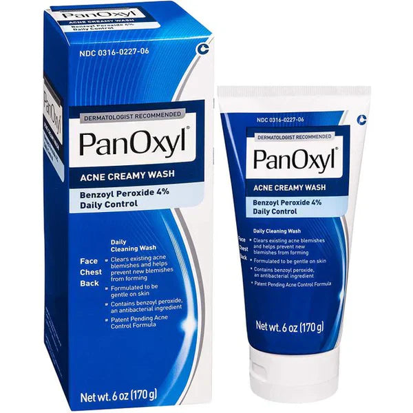 PanOxyl® Acne Creamy Wash Benzoyl Peroxide 4% – 156g
