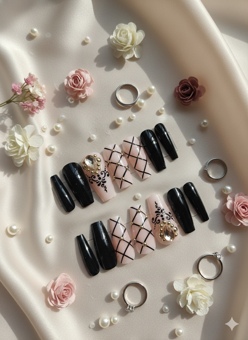 Black and Beige Checkers