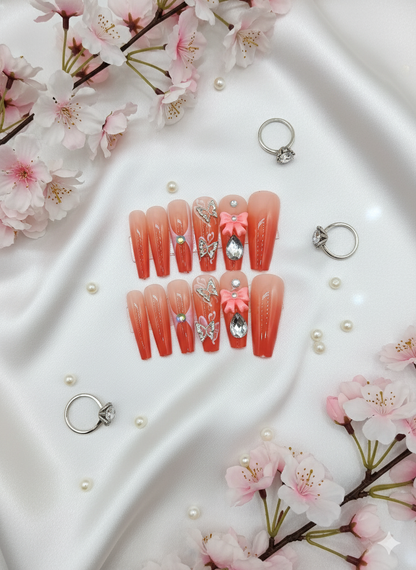 Orange Flowers and Beads