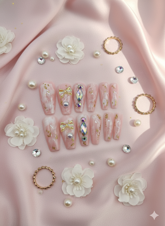 Nude Pink Diamonds and bows