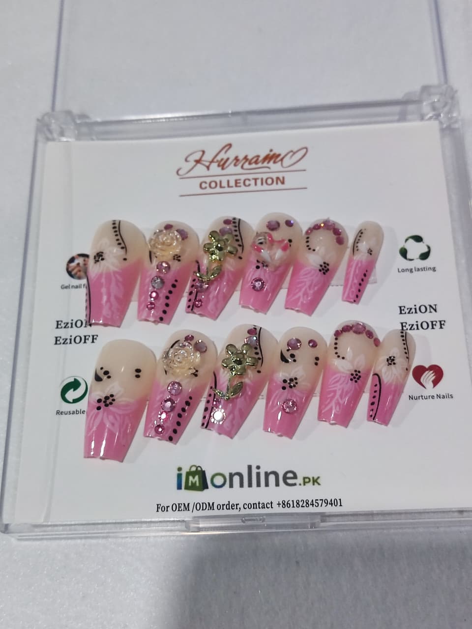 Beige and pink Beads